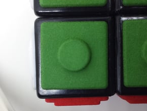Green replacement tile (Rubik's Blind Cube) in Green Processed Versatile Plastic