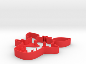 foxy cookie cutter in Red Processed Versatile Plastic