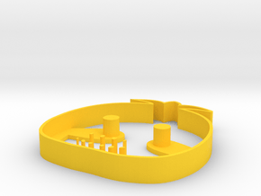 chica cookie cutter in Yellow Processed Versatile Plastic