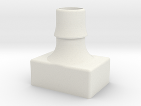 Fan Adapter Square in White Natural Versatile Plastic