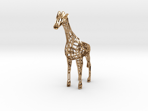 Wire Giraffe in Polished Brass