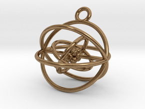Oxygen atom (large) in Natural Brass