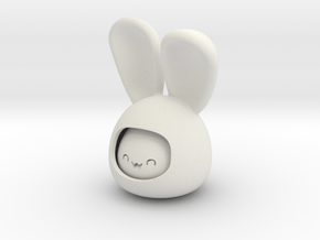 happy rabbit in White Natural Versatile Plastic