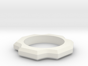 Beast Ring Spinner in White Natural Versatile Plastic