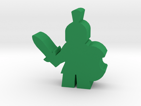 Game Piece, Trojan Soldier in Green Processed Versatile Plastic