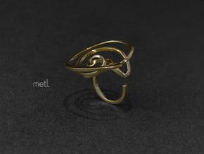 Stay lost | Be found - Ring in Polished Brass