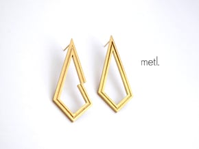 Perfectly Imperfect Earrings in Natural Brass
