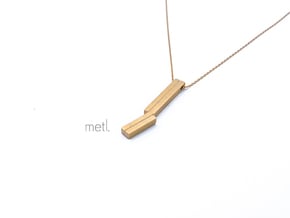 Perfectly Imperfect Pendant in Natural Brass