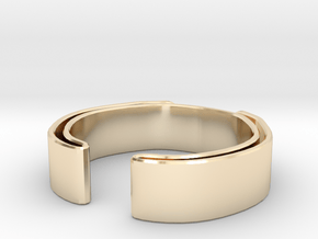 Double Fold Ring in 14K Yellow Gold
