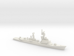 Lütjens-class destroyer (1966), 1/1800 in White Natural Versatile Plastic