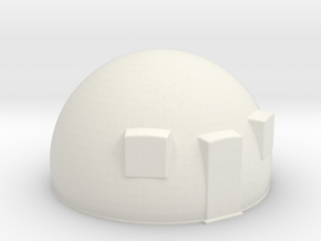 50th scale dome-1 in White Natural Versatile Plastic