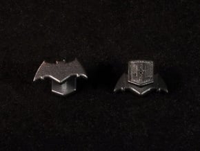 Batman cufflinks in Polished and Bronzed Black Steel