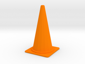 1/24 Large Traffic Cone (70 cm Type) in Orange Processed Versatile Plastic