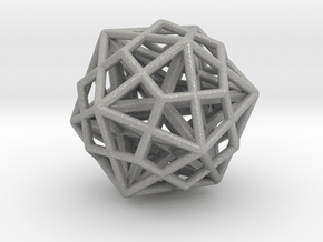 Icosa/Dodeca Combo w/nested Stellated Dodecahedron in Aluminum