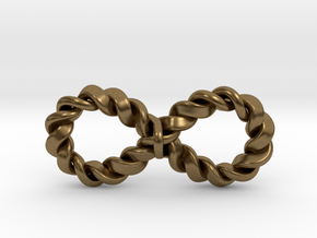 Twistfinity Pendant 1.5" in Natural Bronze