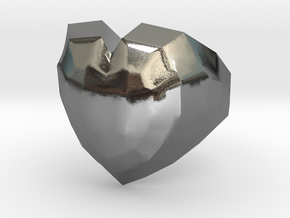Heart ring in Polished Silver: 5.5 / 50.25