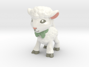 Spring Lamb - Full Color in Glossy Full Color Sandstone