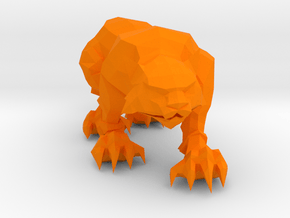 Monk Spirit Tiger in Orange Processed Versatile Plastic