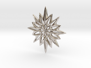Snowflake Necklace  in Platinum