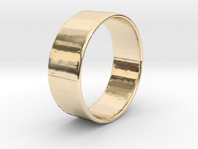 Band Ring  - 14K Rose Gold Plated in 14K Yellow Gold