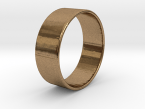 Band Ring  - 14K Rose Gold Plated in Natural Brass