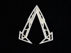 Ammnra "A" Hidden Symbol/Belt Buckle in White Natural Versatile Plastic