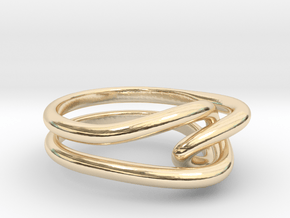 Whitehead ring (US sizes 1.5 – 5.5) in 14k Gold Plated Brass: 2.25 / 42.125