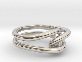 Whitehead ring (US sizes 1.5 – 5.5) in Rhodium Plated Brass: 2.25 / 42.125