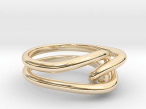 Whitehead ring (US sizes 1.5 – 5.5) in 14k Gold Plated Brass: 3.5 / 45.25