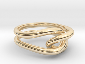 Whitehead ring (US sizes 5.75 – 9.75) in 14k Gold Plated Brass: 5.75 / 50.875