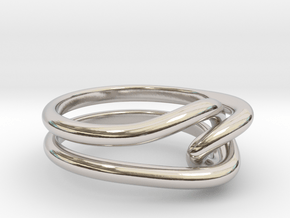 Whitehead ring (US sizes 5.75 – 9.75) in Rhodium Plated Brass: 9 / 59