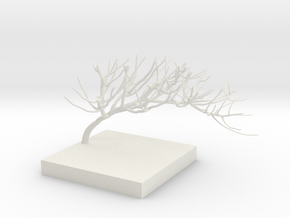 Sculpted Branch in White Natural Versatile Plastic