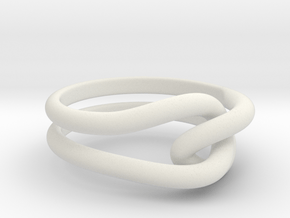 Whitehead ring (US sizes 10 – 13) in White Natural Versatile Plastic: 10 / 61.5