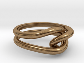 Whitehead ring (US sizes 10 – 13) in Natural Brass: 10 / 61.5