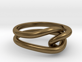Whitehead ring (US sizes 10 – 13) in Natural Bronze: 10 / 61.5