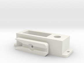 Servo switch housing in White Natural Versatile Plastic