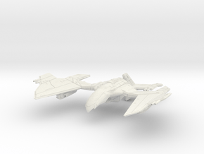 Romulan GunHawk Class  B WarCruiser II  Big in White Natural Versatile Plastic