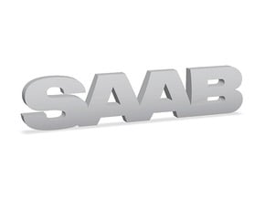 SAAB_emblem in Tan Fine Detail Plastic