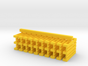 Europalette-10er Set in Yellow Processed Versatile Plastic