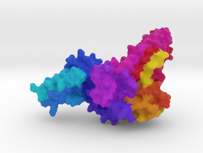 Papain-Like Protease of MERS-CoV in Full Color Sandstone