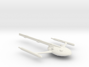 Large Modular Freighter Unloaded in White Natural Versatile Plastic