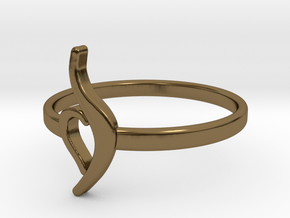 Neda Symbol Ring - US Size 6.5 in Polished Bronze