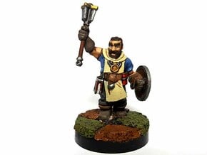 Dwarf Cleric in Smooth Fine Detail Plastic