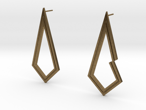 Perfectly Imperfect Earrings in Natural Bronze