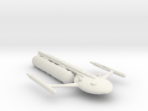 Large Modular Freighter with Tanker Pods in White Natural Versatile Plastic