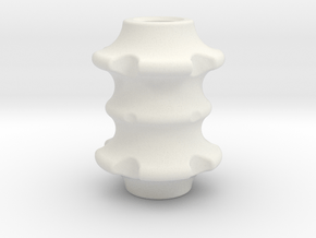 Bone/Spine Lanyard Bead in White Natural Versatile Plastic
