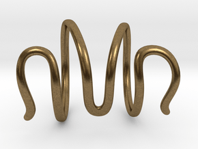 End Splint - Serpentine (14,75 mm + 13,5 mm) in Natural Bronze