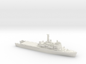 1/1250 HMS Fear open welldeck in White Natural Versatile Plastic