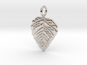 Metal Leaf in Rhodium Plated Brass