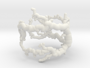 Root ring (US sizes 10 – 13) in White Natural Versatile Plastic: 13 / 69